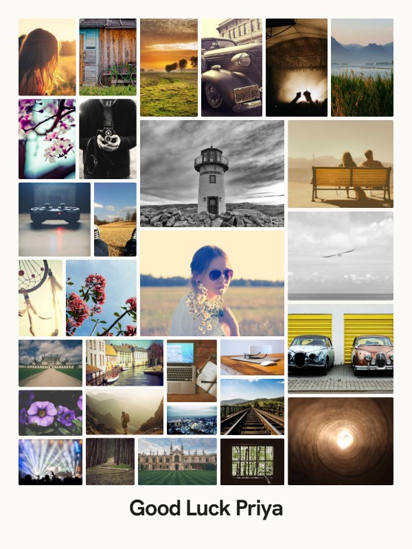 The same photos in the Mosaic style