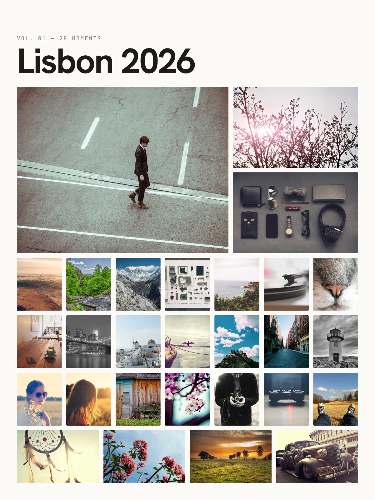 Example travel and holidays collage made with BigCollage